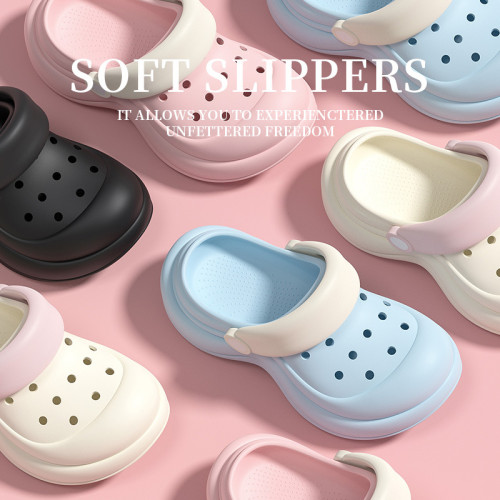 手術室專用拖鞋女士2025新款外穿厚底透氣包頭醫用防滑洞洞鞋女款