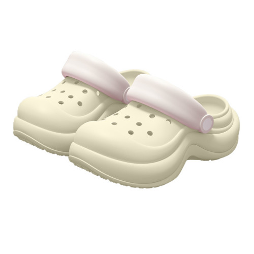 足弓支撐洞洞鞋女款夏季2025新款外穿厚底不累腳防滑包頭拖鞋女士