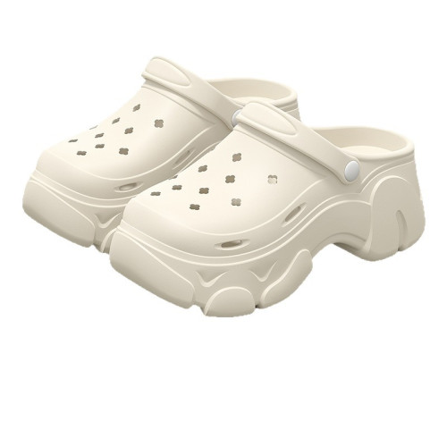 厚底洞洞鞋女款夏季2025新款時尚足弓支撐不累腳外穿涼鞋包頭拖鞋 厚底洞洞鞋女款夏季2025新款時尚足弓支撐不累腳外穿涼鞋包頭拖鞋