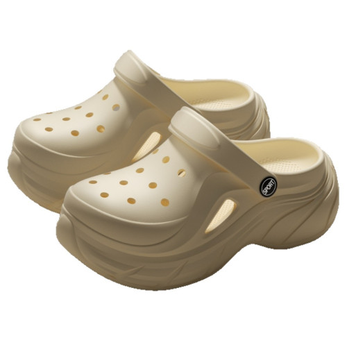 增高洞洞鞋女2025夏季新款外穿厚底防滑不臭腳踩屎感沙灘涼拖鞋女 增高洞洞鞋女2025夏季新款外穿厚底防滑不臭腳踩屎感沙灘涼拖鞋女