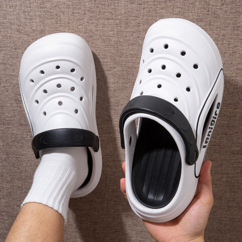 2025新款洞洞鞋男夏季外穿沙灘開車厚底防滑耐磨男士運動包頭拖鞋 2025新款洞洞鞋男夏季外穿沙灘開車厚底防滑耐磨男士運動包頭拖鞋