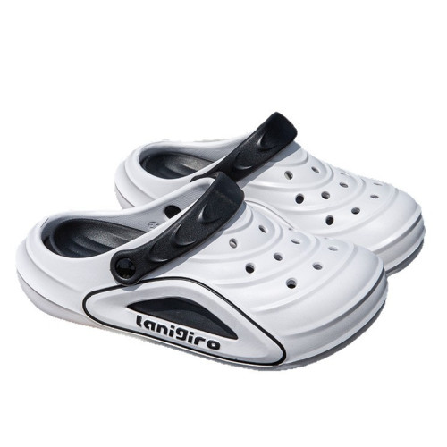 2025新款洞洞鞋男夏季外穿沙灘開車厚底防滑耐磨男士運動包頭拖鞋 2025新款洞洞鞋男夏季外穿沙灘開車厚底防滑耐磨男士運動包頭拖鞋