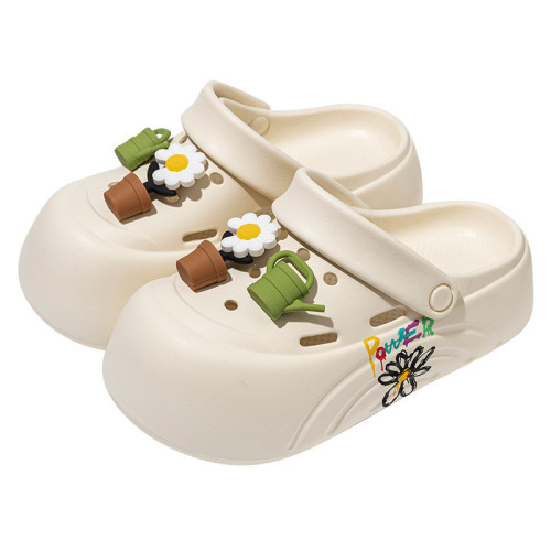 eva洞洞鞋女款夏季海邊沙灘涼鞋戶外防滑厚底外穿可愛配飾DIY花盆 eva洞洞鞋女款夏季海邊沙灘涼鞋戶外防滑厚底外穿可愛配飾DIY花盆