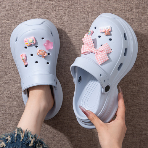 厚底增高洞洞鞋女2025新款外穿超火絕美沙灘防滑可愛包頭涼拖鞋夏 厚底增高洞洞鞋女2025新款外穿超火絕美沙灘防滑可愛包頭涼拖鞋夏