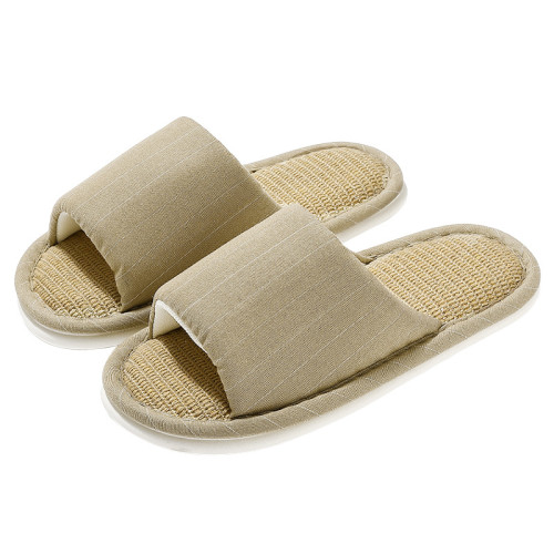 夏季家居亞麻拖鞋女款室內透氣靜音軟底情侶防滑地板涼拖鞋男 夏季家居亞麻拖鞋女款室內透氣靜音軟底情侶防滑地板涼拖鞋男