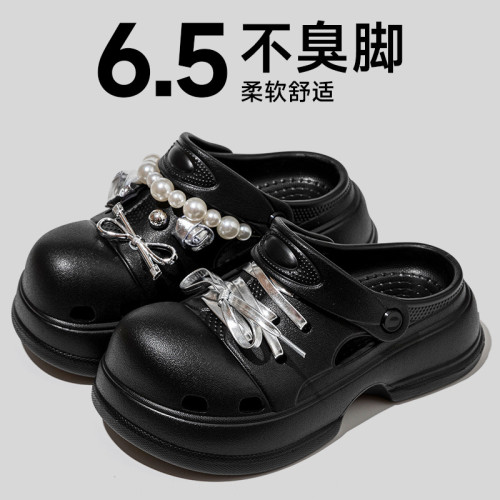 少女風潮流卡通動漫馬蹄洞洞鞋春夏季新款時尚百搭厚底舒適涼拖鞋 少女風潮流卡通動漫馬蹄洞洞鞋春夏季新款時尚百搭厚底舒適涼拖鞋