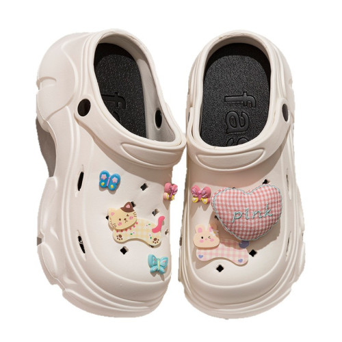 厚底洞洞鞋女2025新款夏季外穿防滑防臭海邊沙灘鞋增高eva涼拖鞋 厚底洞洞鞋女2025新款夏季外穿防滑防臭海邊沙灘鞋增高eva涼拖鞋