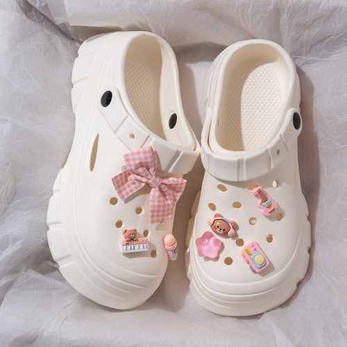 厚底洞洞鞋女款夏季外穿網紅絕美海邊沙灘防滑包頭增高涼拖鞋女夏 厚底洞洞鞋女款夏季外穿網紅絕美海邊沙灘防滑包頭增高涼拖鞋女夏