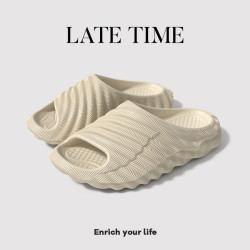 波紋方便面拖鞋男士夏季外穿eva沙灘鞋休閒百搭室內居家洗澡涼拖