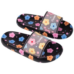 花花拖鞋2025新款甜美花朵拖鞋防滑浴室一字拖踩屎感外穿軟底拖鞋
