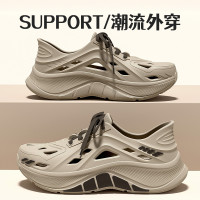 開車洞洞鞋男款夏季2025新款潮流外穿厚底耐磨防滑防臭溯谿涼鞋男