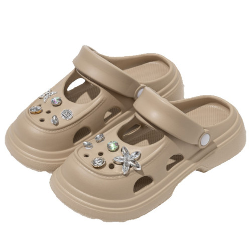 瑪麗珍洞洞鞋女夏季可愛踩屎感外穿ins少女心防滑厚底包頭涼拖鞋