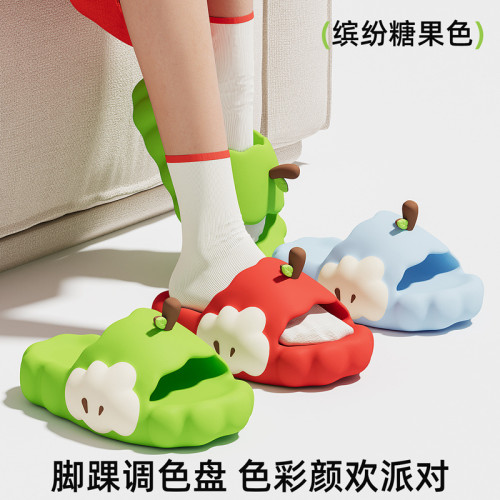 鴛鴦蘋果拖鞋女士夏季外穿2025新款網紅爆款防滑厚底可愛卡通涼拖 鴛鴦蘋果拖鞋女士夏季外穿2025新款網紅爆款防滑厚底可愛卡通涼拖