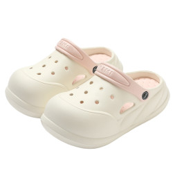 厚底洞洞鞋新款不臭腳防滑透氣可愛風女款室外顯高拖鞋可搭配飾女