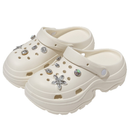 踩屎感厚底洞洞鞋女夏季外穿2025新款超火沙灘防滑包頭涼拖鞋女士 踩屎感厚底洞洞鞋女夏季外穿2025新款超火沙灘防滑包頭涼拖鞋女士