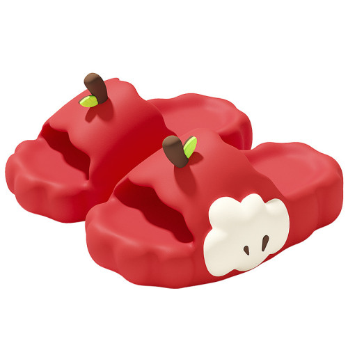 鴛鴦蘋果拖鞋女士夏季外穿2025新款網紅爆款防滑厚底可愛卡通涼拖