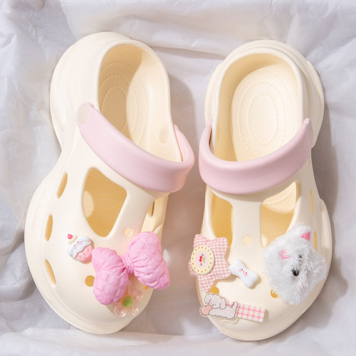 踩屎感洞洞鞋女2025夏季新款可愛厚底外穿增高防臭沙灘包頭涼拖鞋 踩屎感洞洞鞋女2025夏季新款可愛厚底外穿增高防臭沙灘包頭涼拖鞋