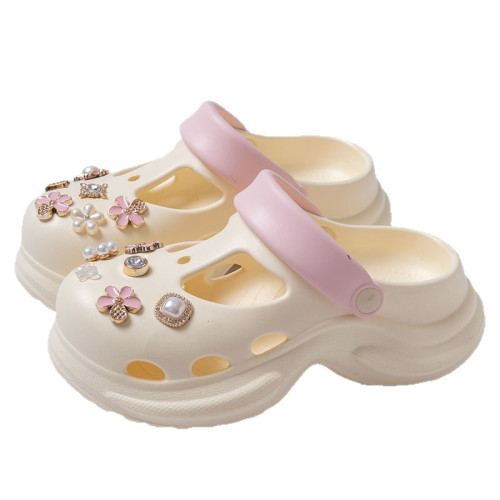 踩屎感洞洞鞋女2025夏季新款可愛厚底外穿增高防臭沙灘包頭涼拖鞋 踩屎感洞洞鞋女2025夏季新款可愛厚底外穿增高防臭沙灘包頭涼拖鞋