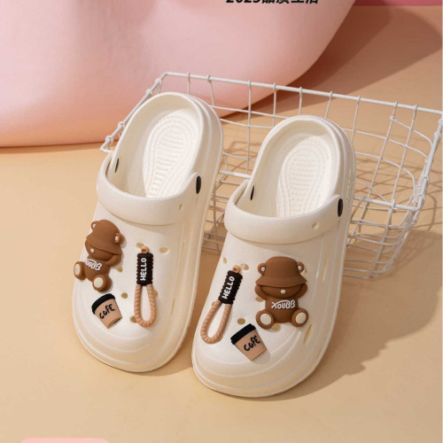 2025新款洞洞鞋女士夏季外穿厚底踩屎感防滑包頭海邊沙灘涼拖鞋女 2025新款洞洞鞋女士夏季外穿厚底踩屎感防滑包頭海邊沙灘涼拖鞋女