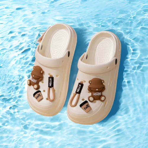 2025新款洞洞鞋女士夏季外穿厚底踩屎感防滑包頭海邊沙灘涼拖鞋女 2025新款洞洞鞋女士夏季外穿厚底踩屎感防滑包頭海邊沙灘涼拖鞋女