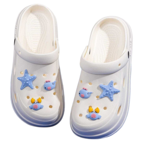 2025新款洞洞鞋女士夏季外穿厚底踩屎感防滑包頭海邊沙灘涼拖鞋女 2025新款洞洞鞋女士夏季外穿厚底踩屎感防滑包頭海邊沙灘涼拖鞋女