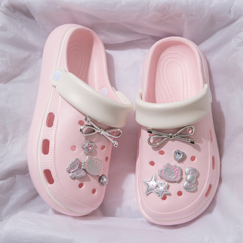 ins超火厚底洞洞鞋女款2025新款夏季外穿防滑沙灘eva包頭涼拖鞋女 ins超火厚底洞洞鞋女款2025新款夏季外穿防滑沙灘eva包頭涼拖鞋女