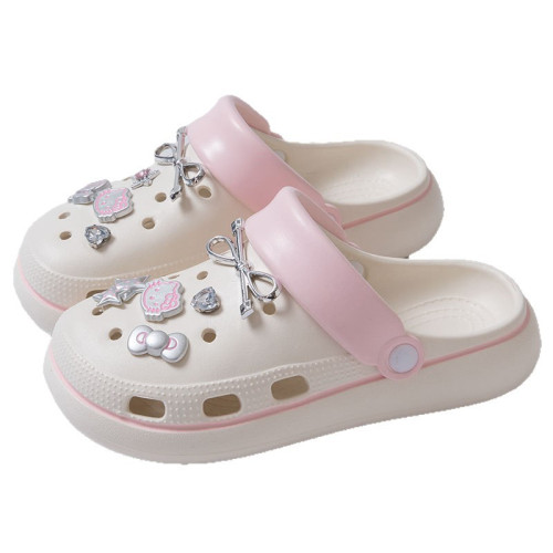 ins超火厚底洞洞鞋女款2025新款夏季外穿防滑沙灘eva包頭涼拖鞋女 ins超火厚底洞洞鞋女款2025新款夏季外穿防滑沙灘eva包頭涼拖鞋女