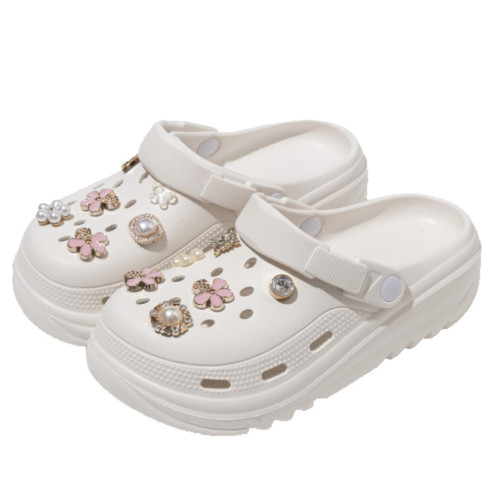 夏季洞洞鞋女外穿包頭防臭海邊沙灘玩水防滑厚底踩屎感涼拖鞋女士 夏季洞洞鞋女外穿包頭防臭海邊沙灘玩水防滑厚底踩屎感涼拖鞋女士