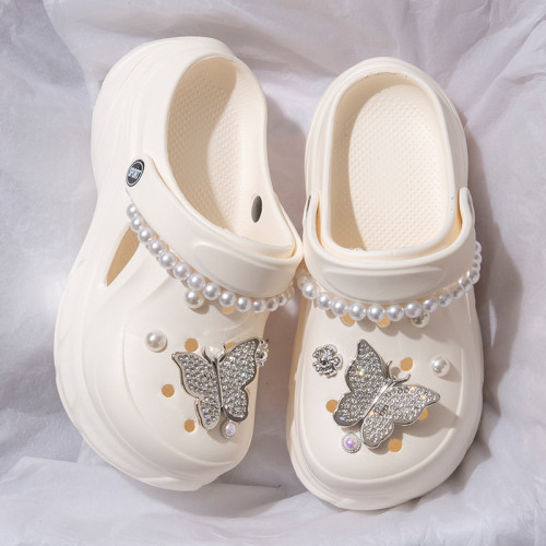 厚底洞洞鞋女夏外穿防臭ins網紅絕美沙灘配裙子包頭增高涼拖鞋女 厚底洞洞鞋女夏外穿防臭ins網紅絕美沙灘配裙子包頭增高涼拖鞋女