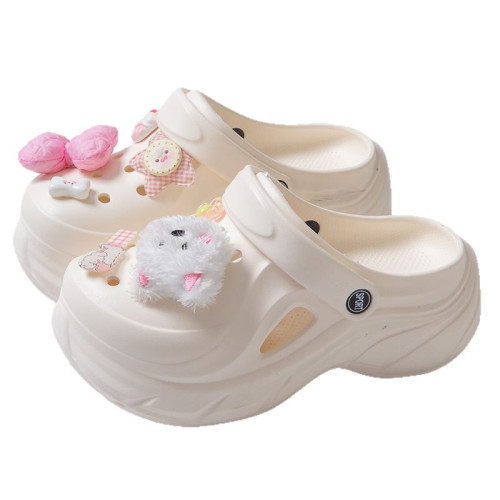 厚底洞洞鞋女夏外穿防臭ins網紅絕美沙灘配裙子包頭增高涼拖鞋女 厚底洞洞鞋女夏外穿防臭ins網紅絕美沙灘配裙子包頭增高涼拖鞋女