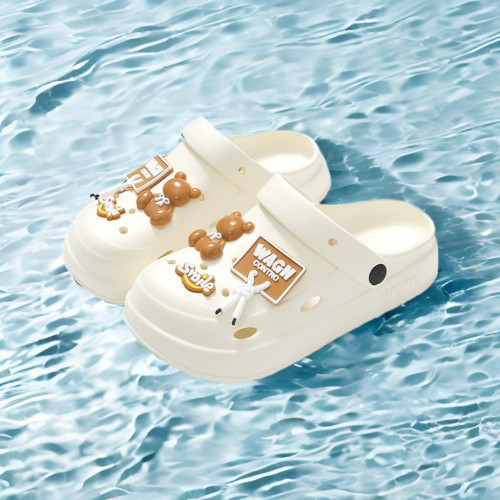 2025新款洞洞鞋女士夏季外穿厚底踩屎感防滑包頭海邊沙灘涼拖鞋女 2025新款洞洞鞋女士夏季外穿厚底踩屎感防滑包頭海邊沙灘涼拖鞋女