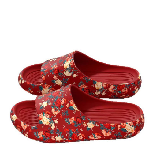 老人專用防滑拖鞋女夏季外穿防臭厚底本命年紅色防滑特大碼涼拖男 老人專用防滑拖鞋女夏季外穿防臭厚底本命年紅色防滑特大碼涼拖男