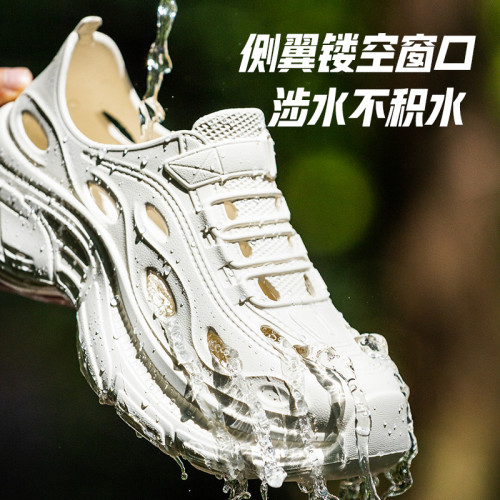 釣魚洞洞鞋男款夏季外穿防臭防滑全包開車戶外沙灘溯谿涉水涼鞋男