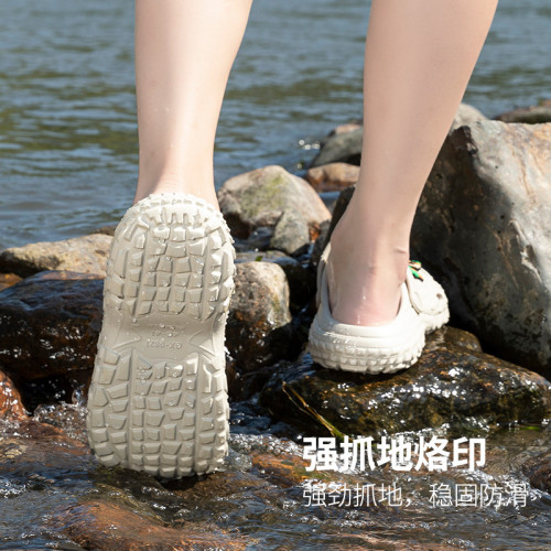 夏季男士踩屎感厚底洞洞鞋釣魚戶外耐磨包頭涼鞋防滑運動外 穿拖 夏季男士踩屎感厚底洞洞鞋釣魚戶外耐磨包頭涼鞋防滑運動外 穿拖