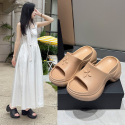 十字花厚底eva拖鞋女士夏季外穿2025防臭增高鞋休閒百搭時尚7cm女