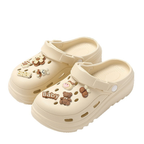 洞洞鞋女款2025新款夏季外穿可愛卡通戶外防滑沙灘包頭涼拖鞋時尚 洞洞鞋女款2025新款夏季外穿可愛卡通戶外防滑沙灘包頭涼拖鞋時尚