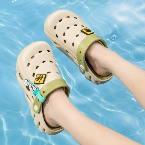 洞洞鞋男款2025新款夏季潮流外穿防滑軟底涼鞋一體兩用包頭拖鞋男 洞洞鞋男款2025新款夏季潮流外穿防滑軟底涼鞋一體兩用包頭拖鞋男