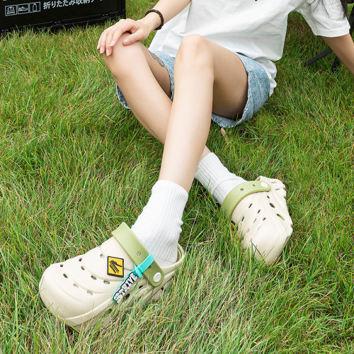 洞洞鞋男款2025新款夏季潮流外穿防滑軟底涼鞋一體兩用包頭拖鞋男 洞洞鞋男款2025新款夏季潮流外穿防滑軟底涼鞋一體兩用包頭拖鞋男