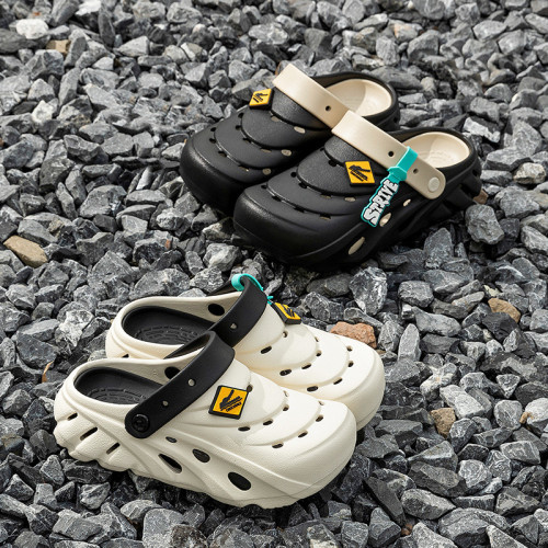 洞洞鞋男款2025新款夏季潮流外穿防滑軟底涼鞋一體兩用包頭拖鞋男 洞洞鞋男款2025新款夏季潮流外穿防滑軟底涼鞋一體兩用包頭拖鞋男