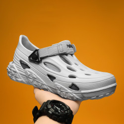 洞洞鞋男2025夏季新款駕車包頭拖外穿透氣踩屎感套腳涉水溯谿鞋