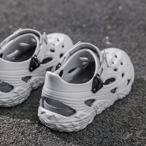 洞洞鞋男2025夏季新款駕車包頭拖外穿透氣踩屎感套腳涉水溯谿鞋