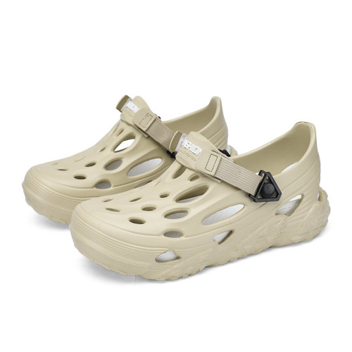 洞洞鞋男2025夏季新款駕車包頭拖外穿透氣踩屎感套腳涉水溯谿鞋