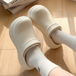 6.0超高跟厚底包頭拖鞋女士夏外穿防滑增高新款高級感沙灘洞洞鞋