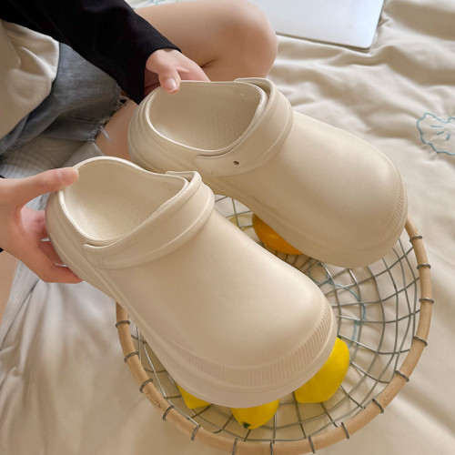 6.0超高跟厚底包頭拖鞋女士夏外穿防滑增高新款高級感沙灘洞洞鞋 6.0超高跟厚底包頭拖鞋女士夏外穿防滑增高新款高級感沙灘洞洞鞋