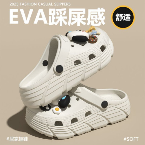 兒童洞洞鞋男童2025新款夏季外穿防滑防臭踩屎感親子涼拖鞋女童