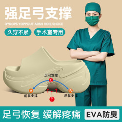 足弓支撐拖鞋女款2025新款夏季外穿厚底增高手術室拖鞋防滑涼拖女