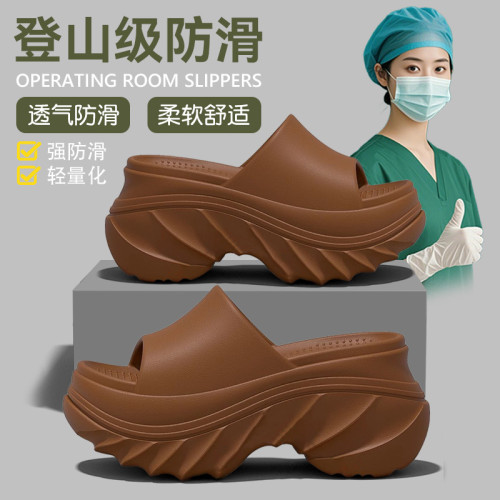 厚底增高醫用手術室拖鞋女士夏季外穿足弓支撐久站不累腳防滑涼拖
