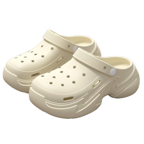 8.0cm厚底洞洞鞋女夏季外穿2025新款小個子增高防滑沙灘eva拖鞋女