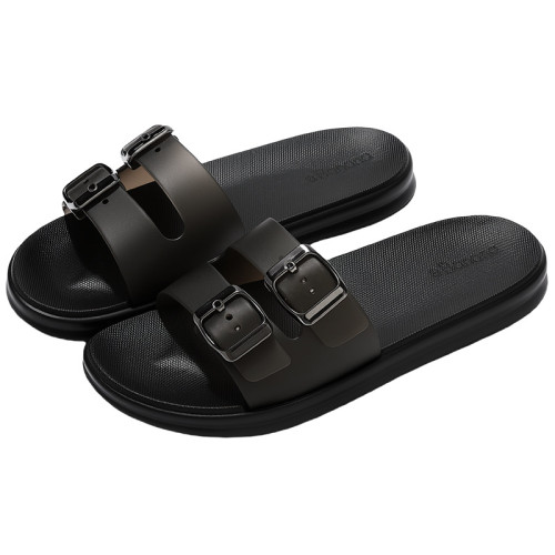 戶外海灘一字帶透明涼拖鞋女孩可愛夏季新款防滑透氣外穿涼拖女