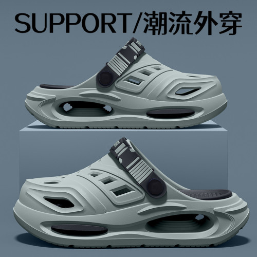 防臭洞洞鞋男款2025新款戶外潮流休閒厚底防臭可開車兩用涼拖男士 防臭洞洞鞋男款2025新款戶外潮流休閒厚底防臭可開車兩用涼拖男士
